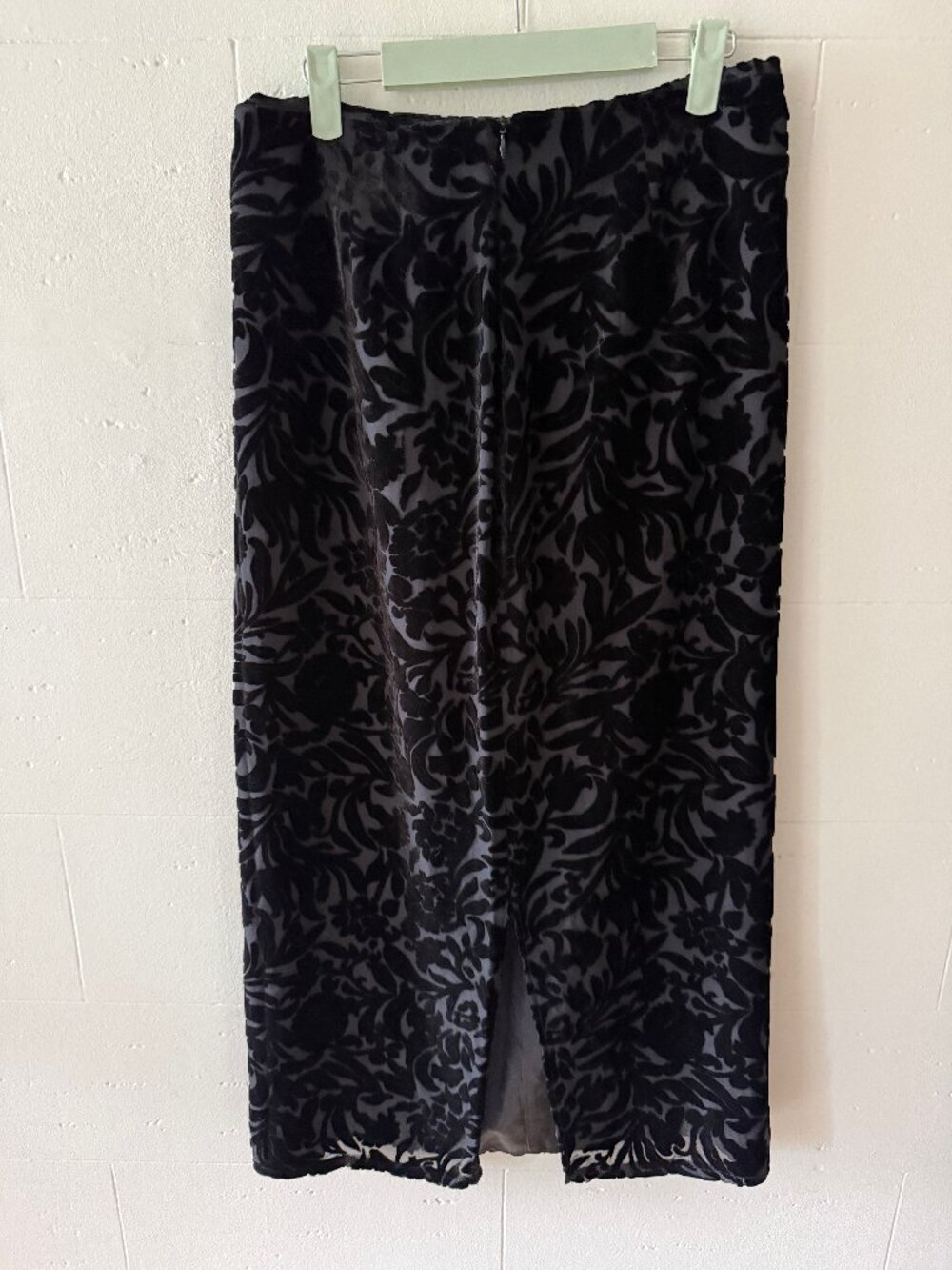 Vintage Y2K Burnout Velvet Maxi Dress Whimsygoth Witchy Grunge | Medium - Picture 9 of 16
